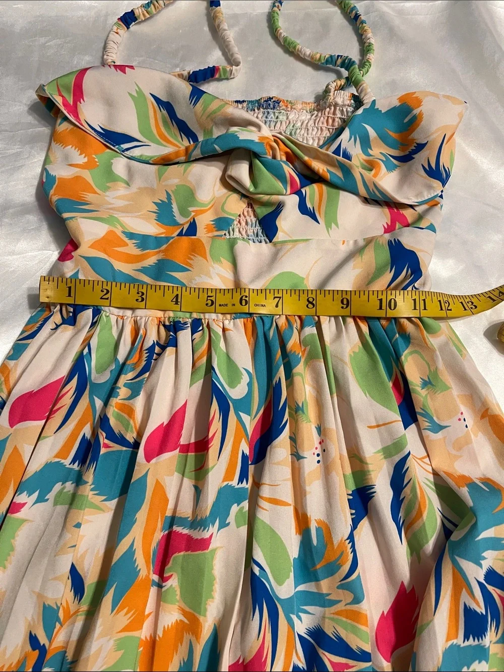 Wide-Leg Floral-Print Jumpsuit in Multi - Picture 5 of 7
